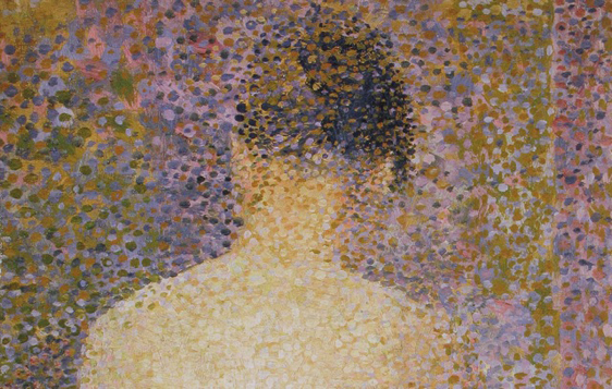 Detail uit schilderij van Georges Seurat