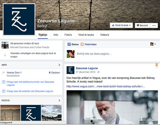 De profielfoto‘s op sociale platforms hebben vaste verhoudingen. Dit is de logo-versie voor de Facebook-pagina van de Zeeuwse Lagune.