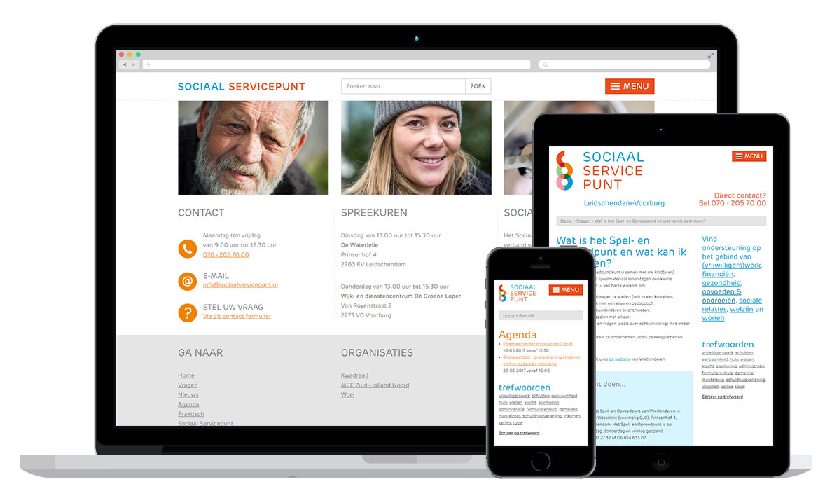 De website met een kennisdatabase met antwoorden op heel veel hulpvragen